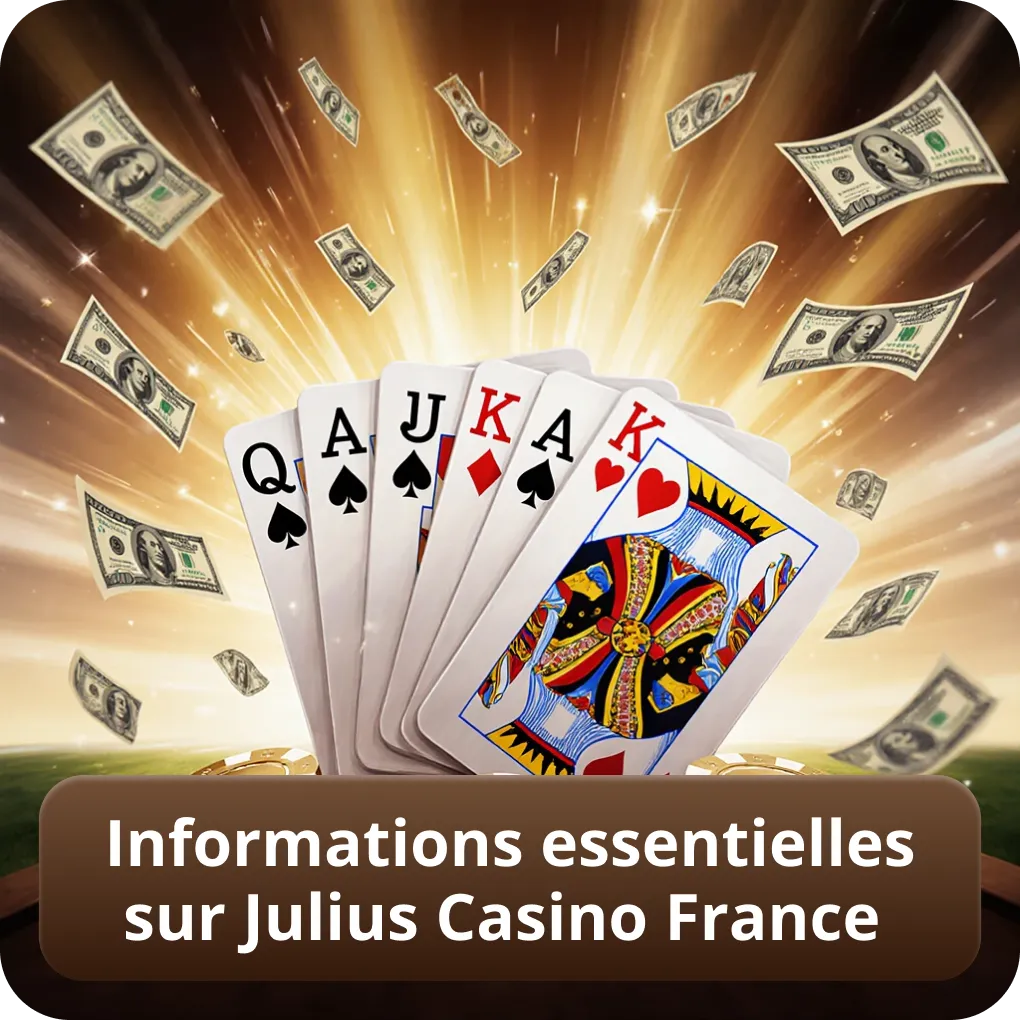 Informations essentielles sur Julius Casino France Julius Casino